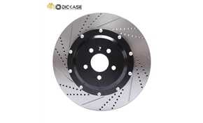 DIC drilled and slotted rotor